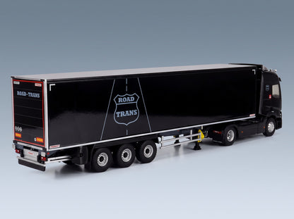 Renault T480 Truck Cassonato Road Trans Transports 2021 Black Eligor 1:43 scale model - rear three-quarter view