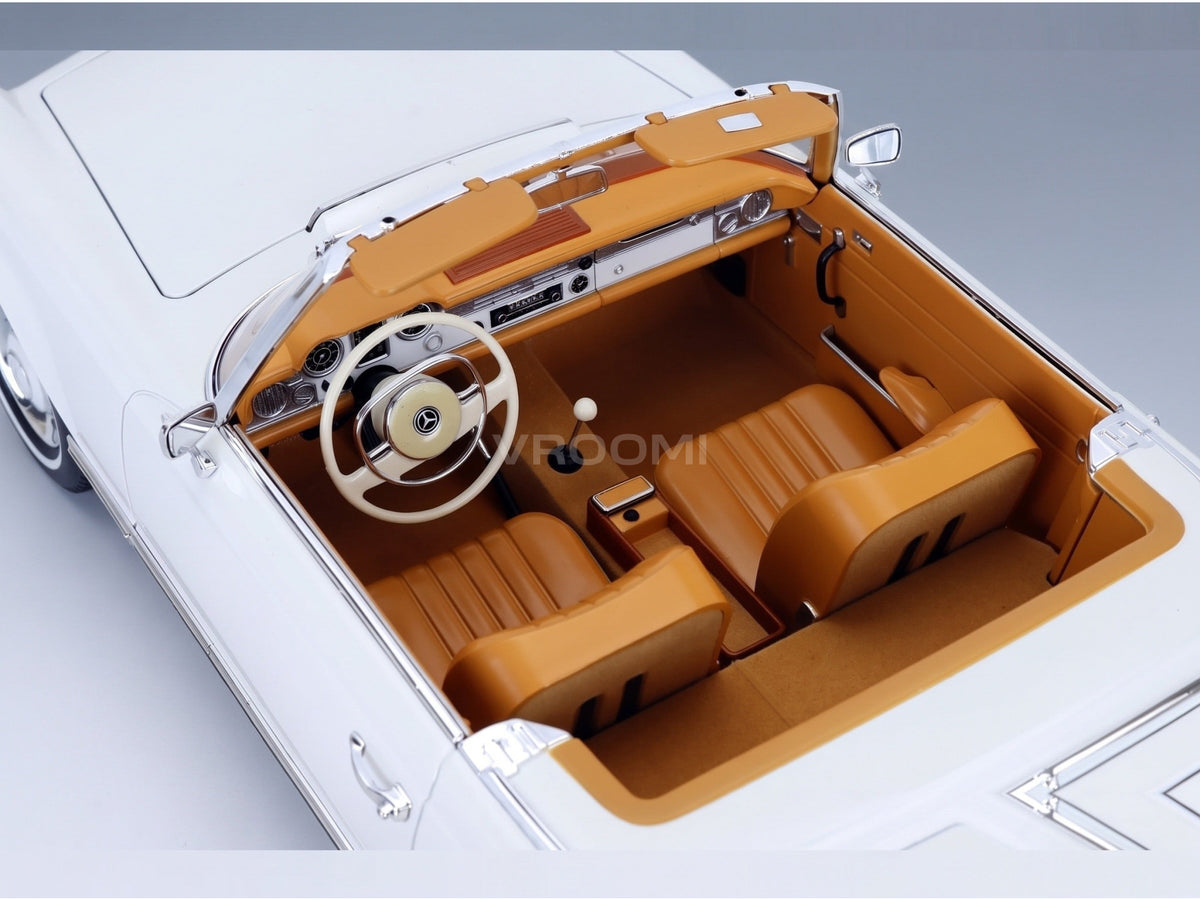 Mercedes-Benz 230 SL Spider W113 Pagoda 1963 White Norev 1:12 scale model - interior