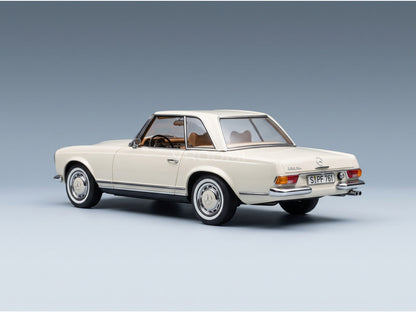 Mercedes-Benz 230 SL Spider W113 Pagoda 1963 White Norev 1:12 scale model - rear three-quarter view