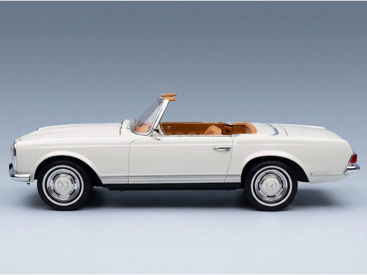 Mercedes-Benz 230 SL Spider W113 Pagoda 1963 White Norev 1:12 scale model - side view
