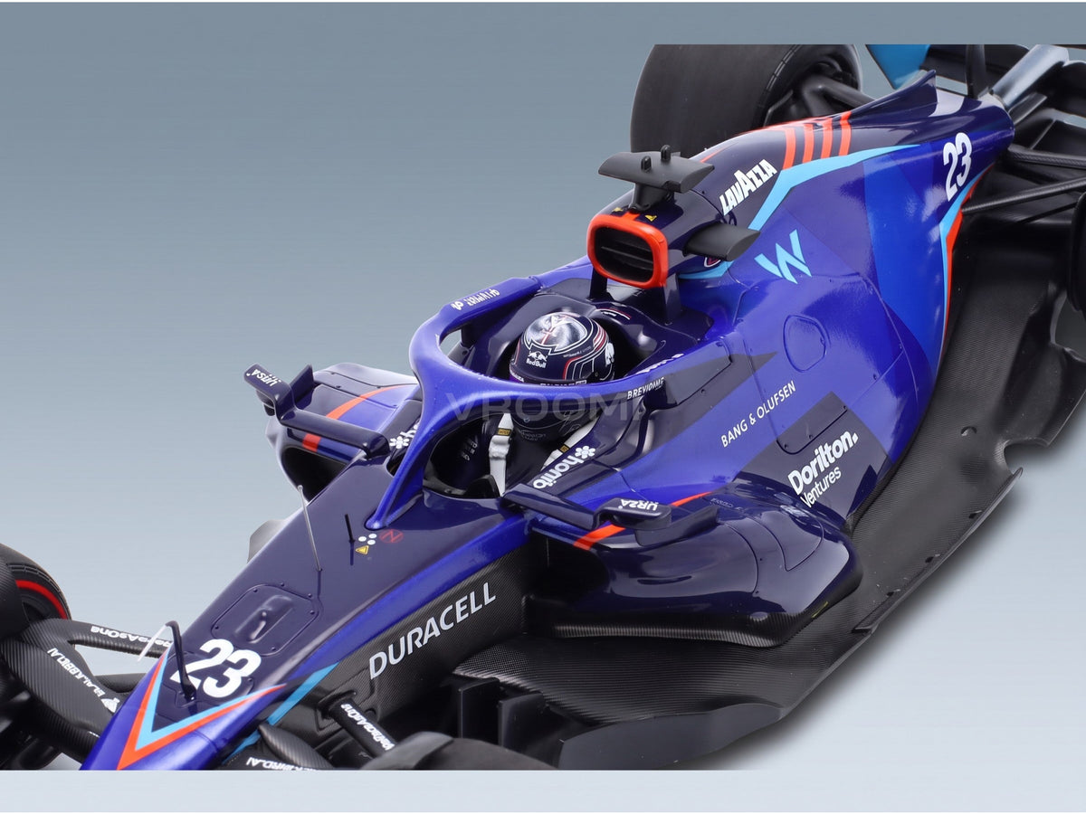 Williams F1 FW44 Team Williams Racing No. 23 Alexander Albon Bahrain GP 2022 Minichamps 1:18 scale model - cockpit, side view
