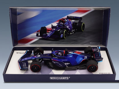 Williams F1 FW44 Team Williams Racing No. 23 Alexander Albon Bahrain GP 2022 Minichamps 1:18 scale model - original packaging