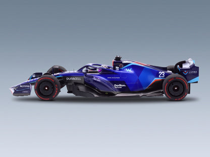 Williams F1 FW44 Team Williams Racing No. 23 Alexander Albon Bahrain GP 2022 Minichamps 1:18 scale model - side view