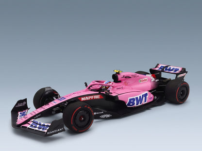 Alpine F1 A522 Team Alpine BWT No. 31 Esteban Ocon 7th Bahrain GP 2022 Minichamps 1:18 scale model - front three-quarter view