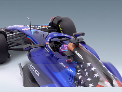 Williams FW45 Team Williams Racing Gulf No. 23 Alexander Albon Austin USA GP 2023 Minichamps 1:18 scale model - cockpit