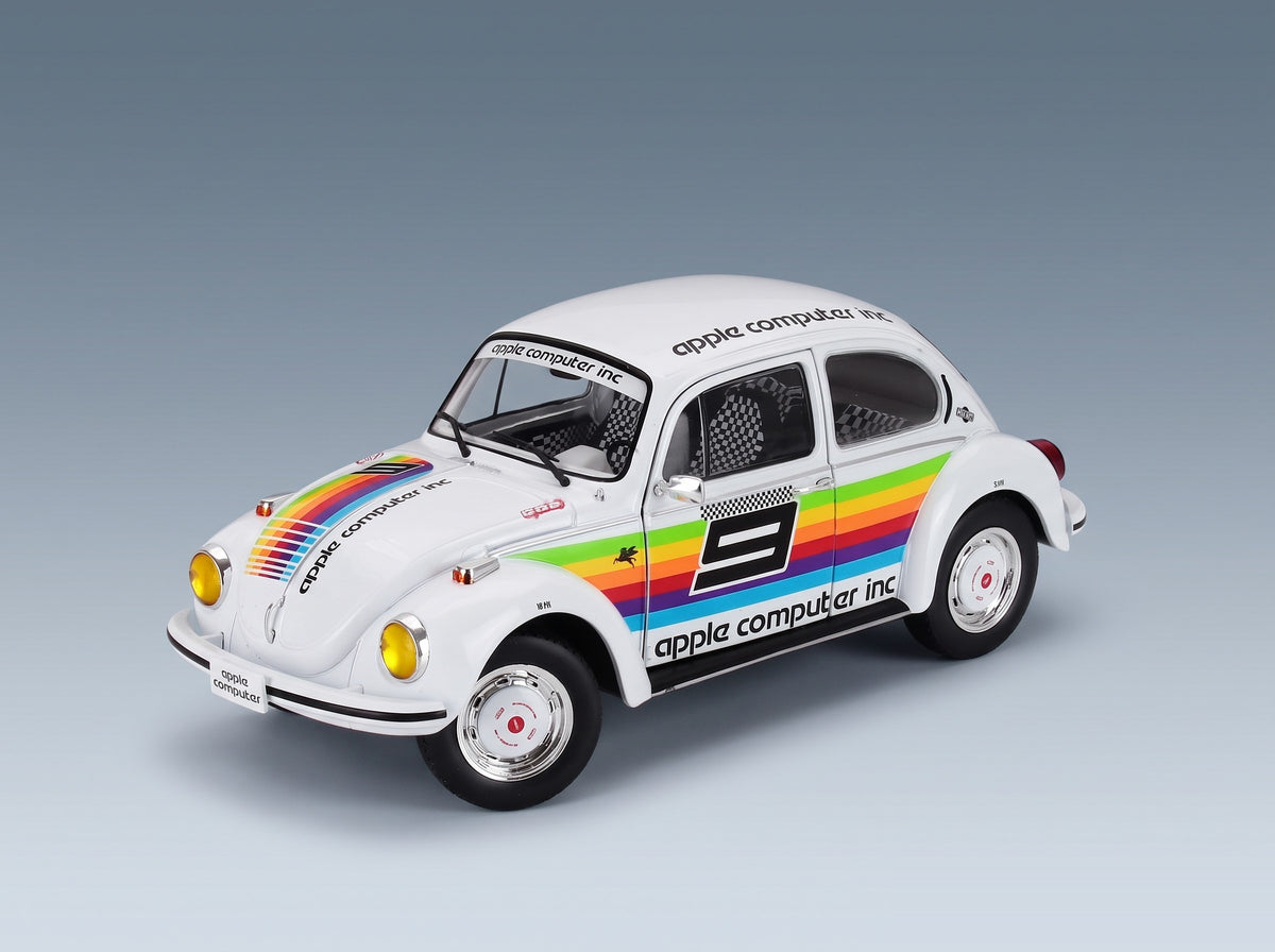 Volkswagen Beetle 1303 No. 9 Tribute Porsche K3 Livery 1975 White Solido 1:18 scale model - front three-quarter view