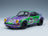 Porsche 911 RSR Coupé No. 3 Happy Tribute 1973 Purple Green Solido 1:18 scale model - front three-quarter view