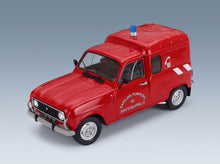 Renault R4 F4 Van Sapeurs-Pompiers 1976 Red Solido 1:18 scale model - front three-quarter view