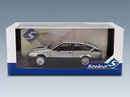 Alfa Romeo Alfetta GTV 6 1984 Silver Solido 1:18 scale model - original packaging