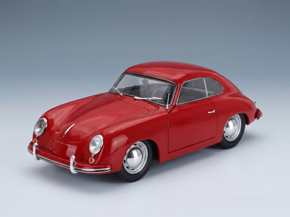 Porsche 356 Pre-A Coupé 1953 Red Solido 1:18 scale model - front three-quarter view