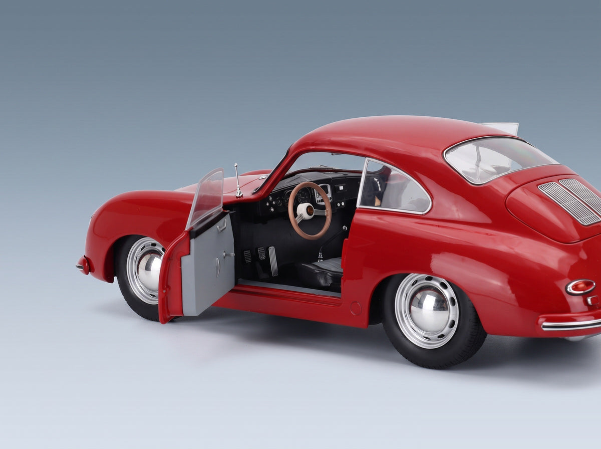 Porsche 356 Pre-A Coupé 1953 Red Solido 1:18 scale model - opening parts