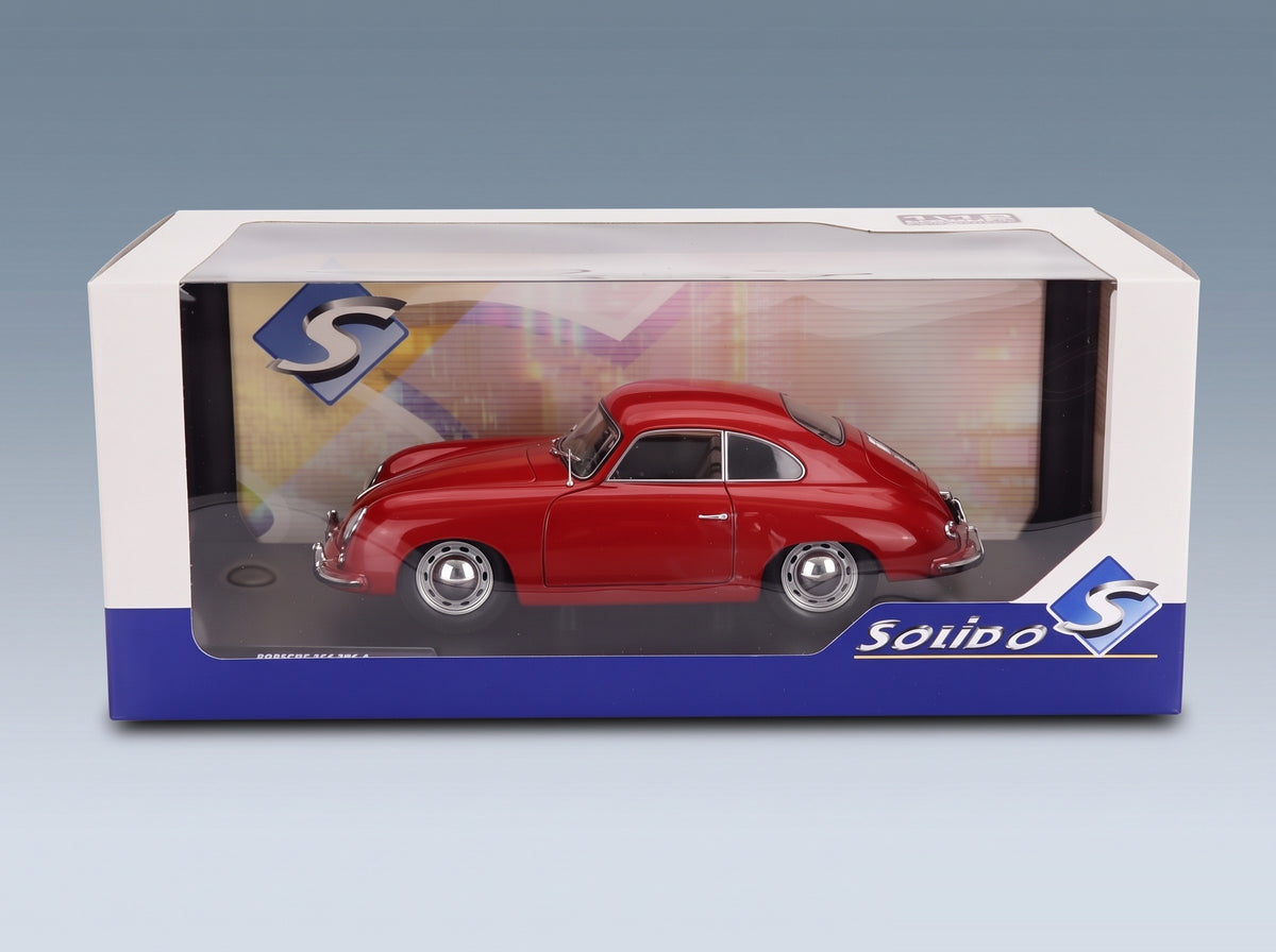 Porsche 356 Pre-A Coupé 1953 Red Solido 1:18 scale model - original packaging