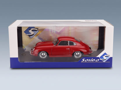Porsche 356 Pre-A Coupé 1953 Red Solido 1:18 scale model - original packaging