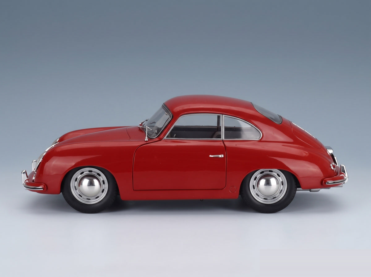 Porsche 356 Pre-A Coupé 1953 Red Solido 1:18 scale model - side view