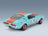 Ford Mustang Shelby GT500 Racing No. 4 Tribute Coupe 1967 Light Blue Orange Solido 1:18 scale model - rear three-quarter view
