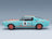 Ford Mustang Shelby GT500 Racing No. 4 Tribute Coupe 1967 Light Blue Orange Solido 1:18 scale model - side view