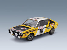 Renault R17 Gordini No. 16 Jacky Prive Tilber Rally du Maroc 1976 Night Version Solido 1:18 scale model - front three-quarter view