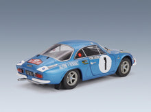 Alpine A110 1600S No. 1 Jean Luc Therier Claude Roure Rally Monte Carlo 1972 Night Version Solido 1:18 scale model - rear three-quarter view