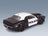 Dodge Challenger R/T Scat Pack Highway Police 2023 Black White Solido 1:18 scale model - rear three-quarter view