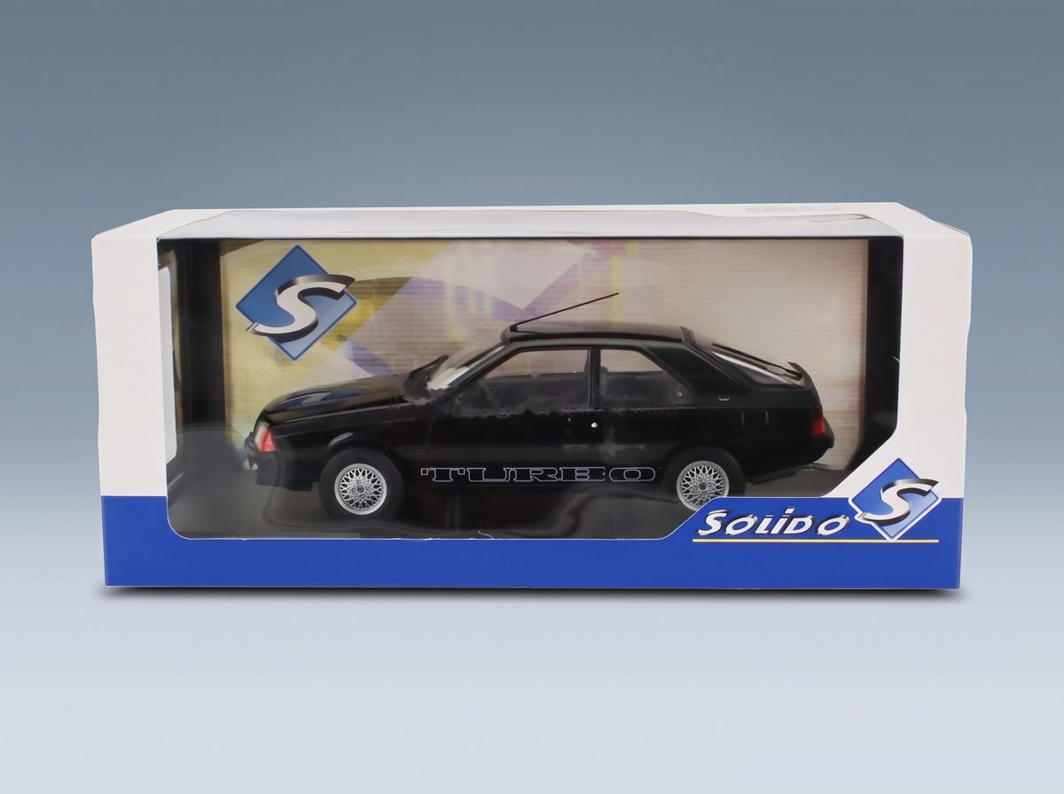 Renault Fuego Turbo Coupé 1980 Black Solido 1:18 scale model - original packaging