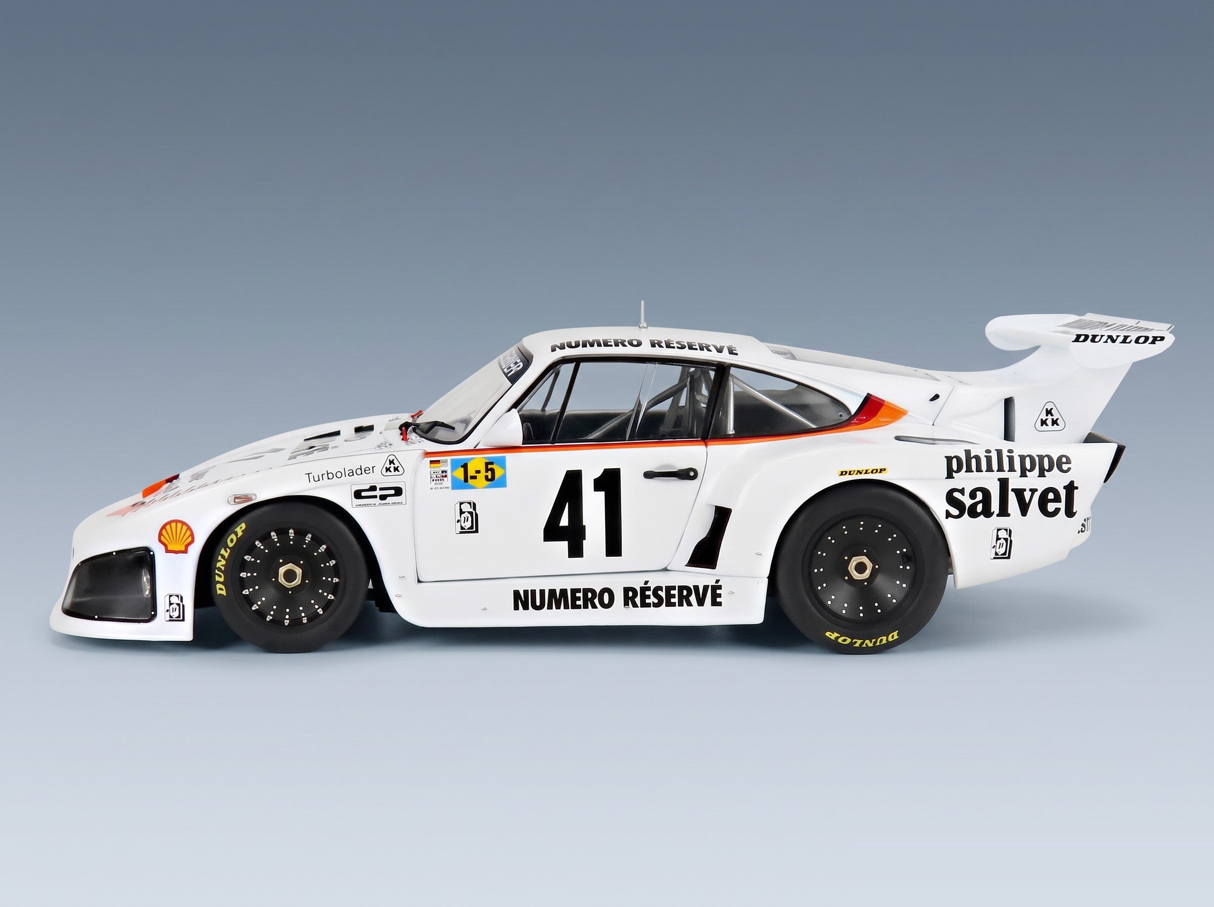 Porsche 935 K3 Porsche Kremer Racing No. 41 Klaus Ludwig Bill Whittington Don Whittington Winner 24h Le Mans 1979 Solido 1:18 scale model - side view
