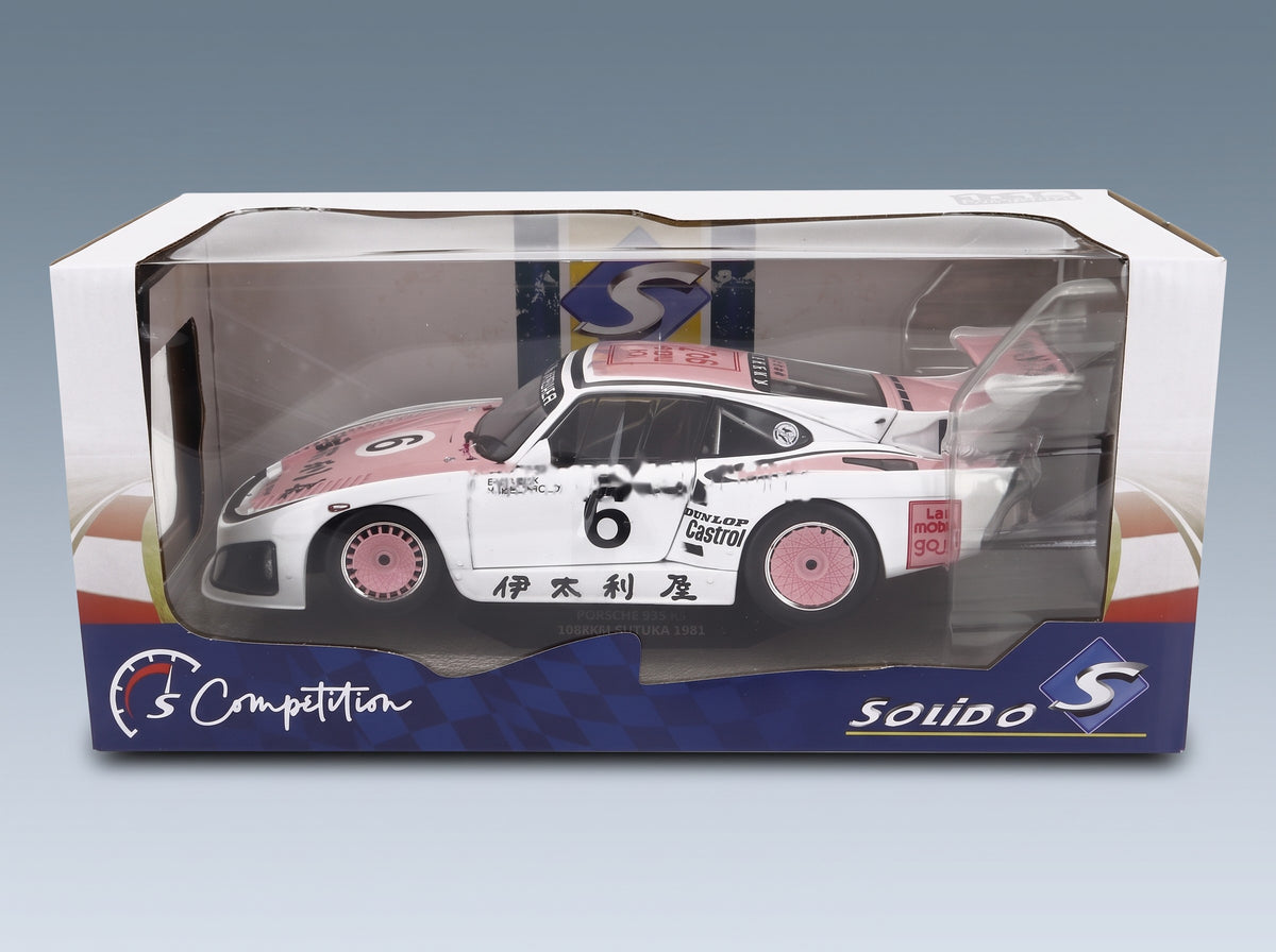 Porsche 935K3 Porsche Kremer Racing No. 6 B. Wollek H. Pescarolo Winner 1000km Suzuka 1981 Solido 1:18 scale model - original packaging