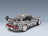 Porsche 911 964 RWB No. 13 Bodykit The Zebra 1994 White Black Solido 1:18 scale model - rear three-quarter view