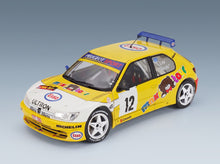 Peugeot 306 Maxi No. 12 Jean Pierre Van De Wauver Jean Van Der Schueren Rally Condroz 1997 Solido 1:18 scale model - front three-quarter view