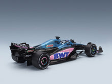 Alpine F1 A523 BWT Alpine F1 Team No. 10 Pierre Gasly No. 31 Esteban Ocon Press Launch Livery 2023 Solido 1:18 scale model - rear three-quarter view