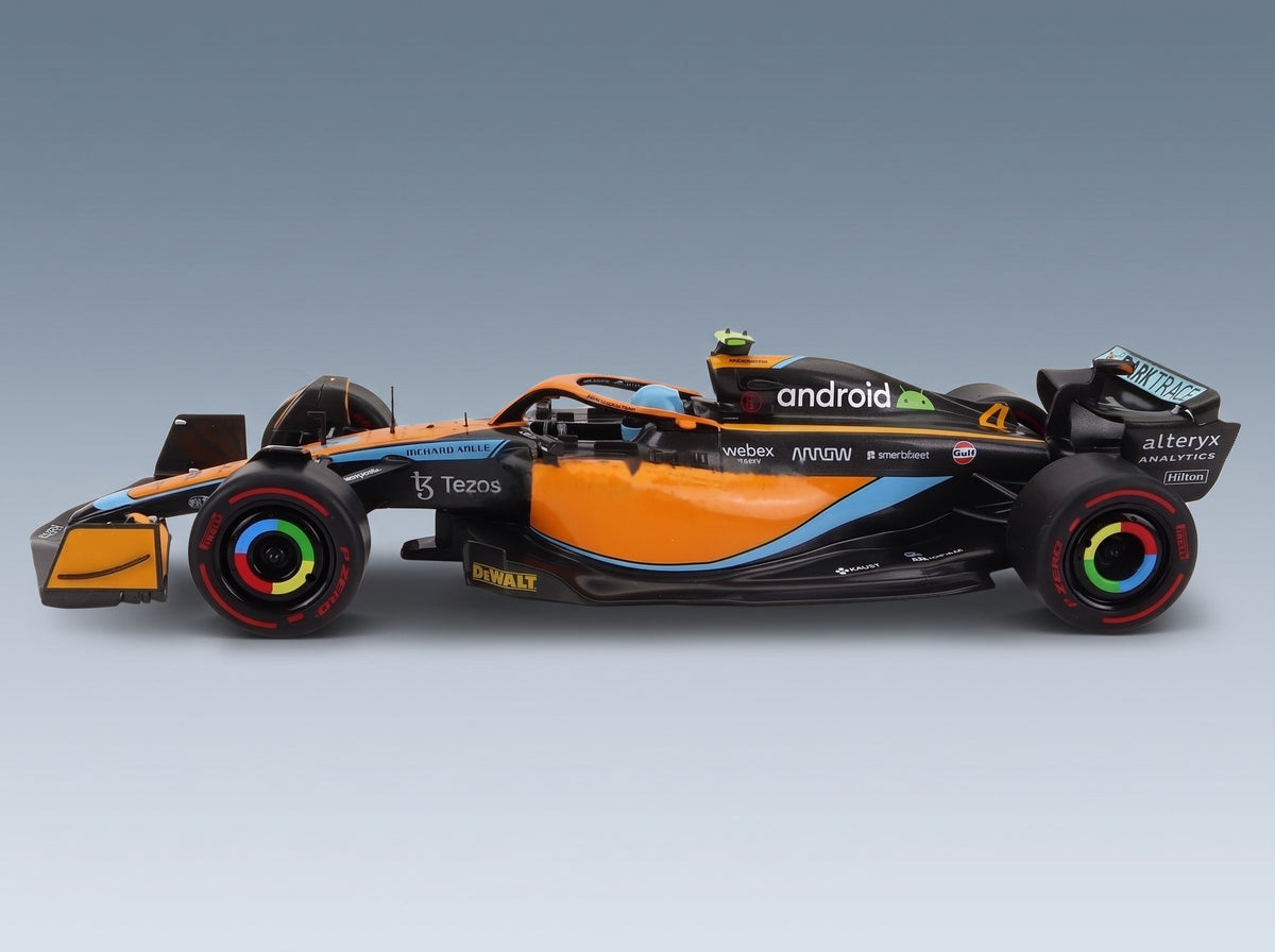 McLaren F1 MCL36 McLaren No. 4 Lando Norris 3rd Emilia Romagna GP 2022 Solido 1:18 scale model - side view