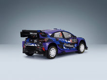 Ford Puma Rally1 M-Sport Ford WRT No. 9 Jourdan Serderidis Frederic Miclotte Rally Safari Kenya 2022 Solido 1:18 scale model - rear three-quarter view