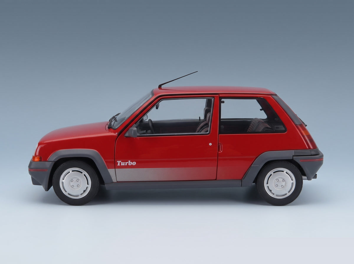 Renault R5 GT Turbo MkI 1985 Red Solido 1:18 scale model - side view