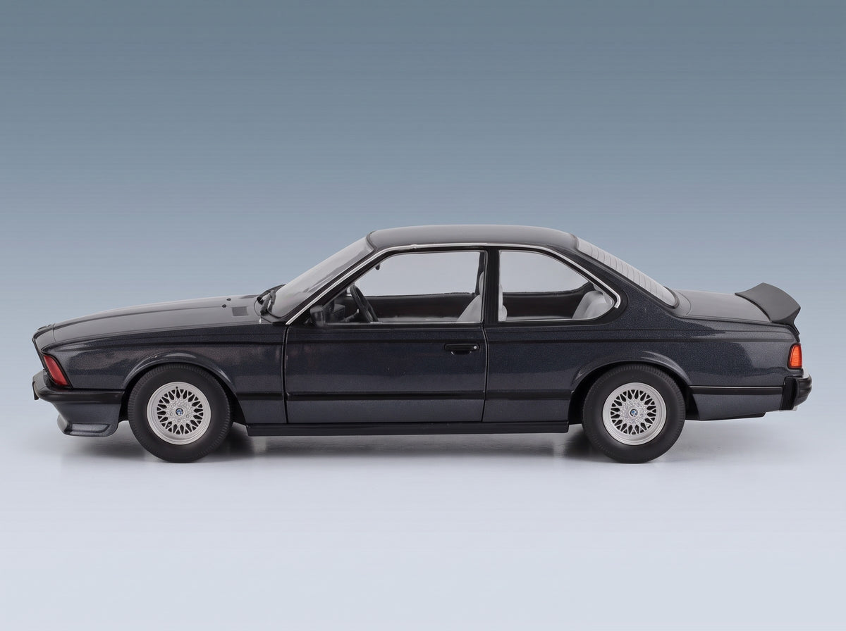 BMW 6 Series 635 CSi (E24) Coupé 1984 Macau Blue Solido 1:18 - side view