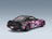 Mazda RX-7 FD3S Works Itasha Club Coupé 1999 Black Fucsia Solido 1:18 scale model - rear three-quarter view