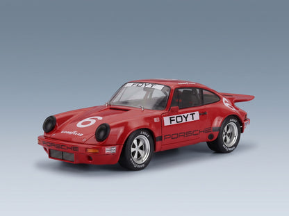 Porsche 911 RS 3.0 Coupé No. 6 IROC Anthony Joseph Foyt Daytona 1974 Solido 1:18 - front three-quarter view