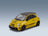 Fiat Nuova 500 Abarth 595 2023 Yellow Metallic Black Solido 1:18 scale model - front three-quarter view