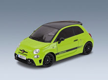 Fiat Nuova 500 Abarth 595 2023 Light Green Black Solido 1:18 scale model - front three-quarter view