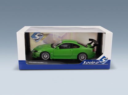 Nissan Silvia S15 Coupé Spec-R Aero 1999 Green Metallic Solido 1:18 scale model - original packaging