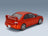 Subaru Impreza WRX STI 2003 Orange Black Solido 1:18 scale model - rear three-quarter view
