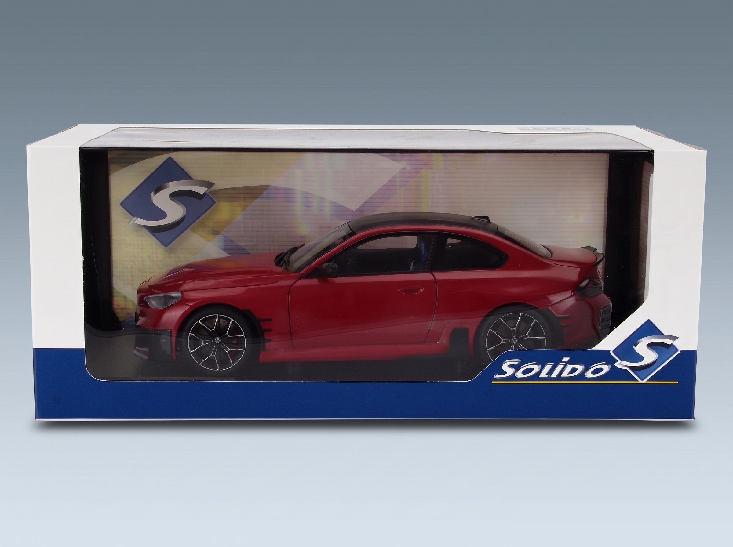 BMW 2-Series M2 M-Performance Parts (G87) 2024 Red Black Solido 1:18 scale model - original packaging
