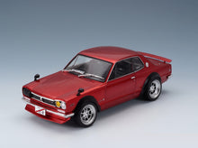 Nissan Skyline C10 Hakosuka Works 1970 Red Metallic Solido 1:18 scale model - front three-quarter view