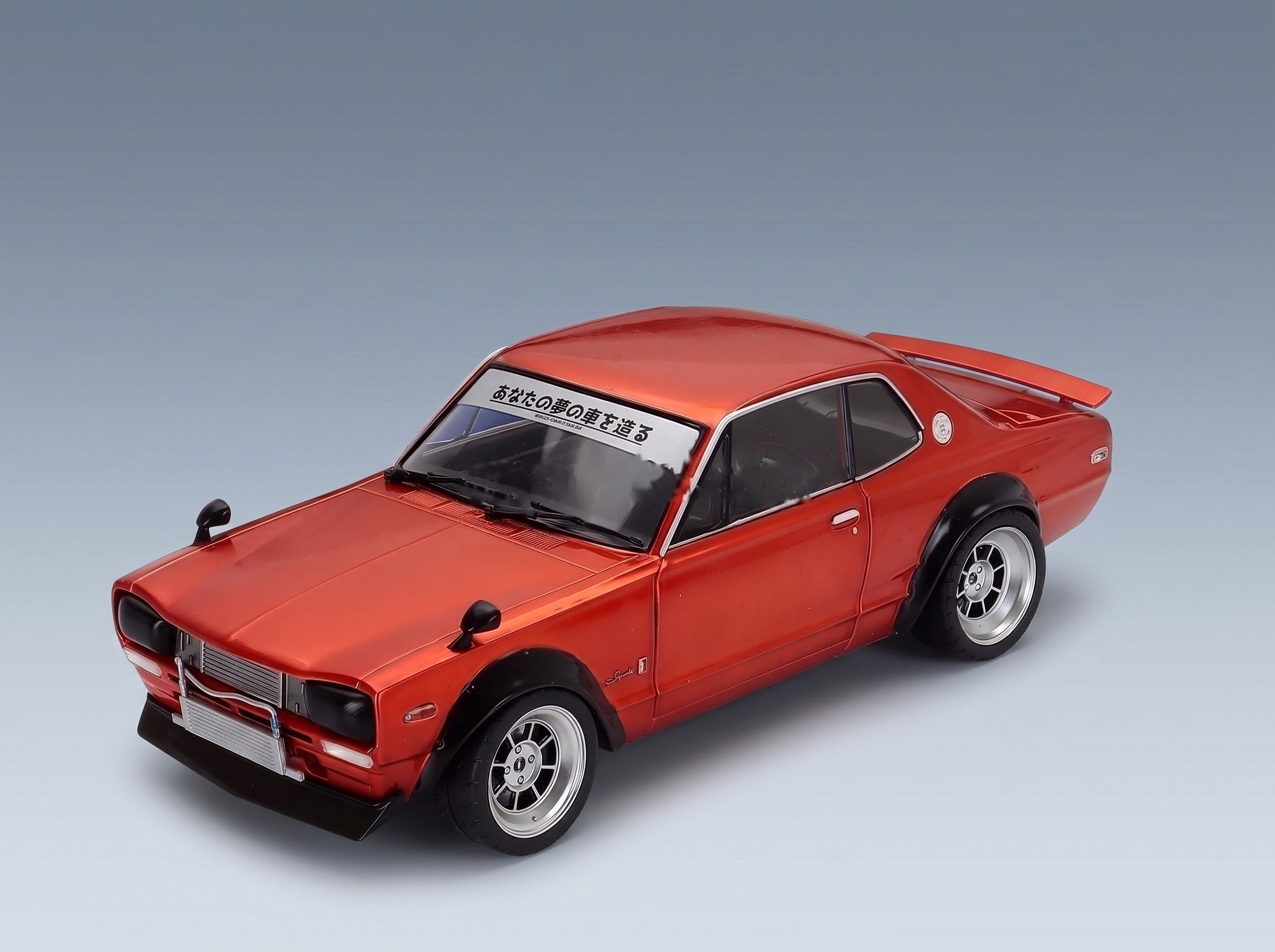 Nissan Skyline C10 Hakosuka Works 1970 Copper Metallic Solido 1:18 scale model - front three-quarter view