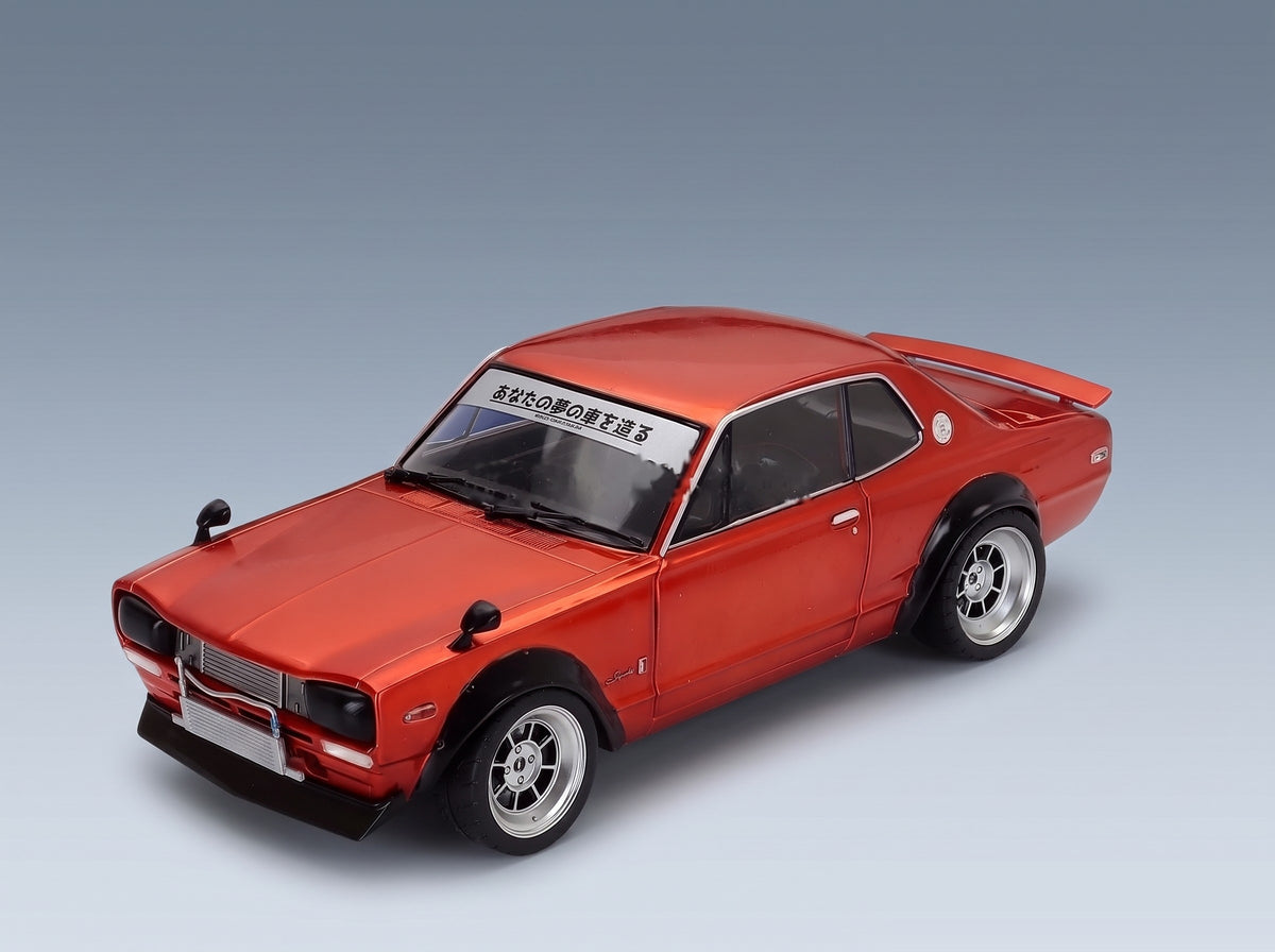 Nissan Skyline C10 Hakosuka Works 1970 Copper Metallic Solido 1:18 scale model - front three-quarter view