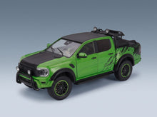 Ford Ranger Raptor Pick-Up Double Cab 2024 Green Black Solido 1:18 - front three-quarter view