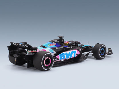 Alpine F1 A524 BWT Alpine F1 Team No. 31 Esteban Ocon Miami GP 2024 Solido 1:18 scale model - rear three-quarter view