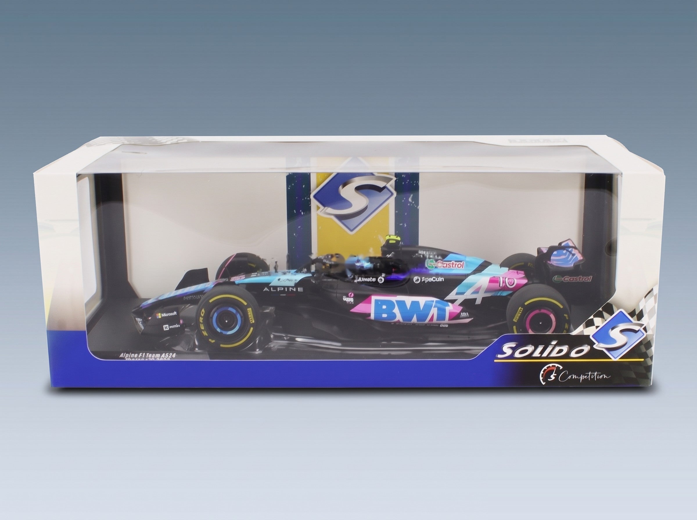 Alpine F1 A524 BWT Alpine F1 Team No. 10 Pierre Gasly Monaco GP 2024 Solido 1:18 scale model - original packaging