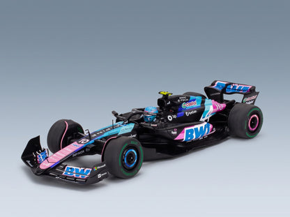 Alpine F1 A524 BWT Alpine F1 Team No. 10 Pierre Gasly Brazilian GP 2024 Solido 1:18 scale model - front three-quarter view