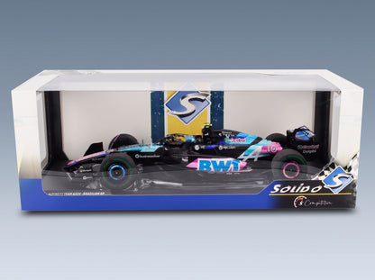 Alpine F1 A524 BWT Alpine F1 Team No. 10 Pierre Gasly Brazilian GP 2024 Solido 1:18 scale model - original packaging