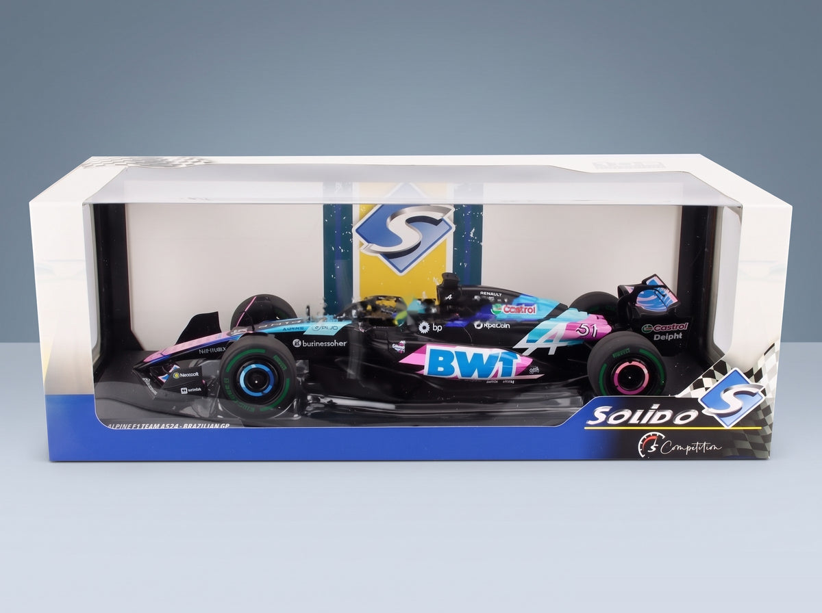 Alpine F1 A524 BWT Alpine F1 Team No. 31 Esteban Ocon Brazilian GP 2024 Solido 1:18 scale model - original packaging
