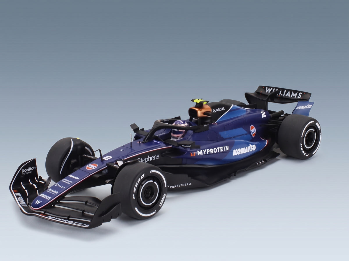 Williams FW46 Team Williams Racing No. 2 Logan Sargeant Saudi Arabia GP 2024 Solido 1:18 scale model - front three-quarter view